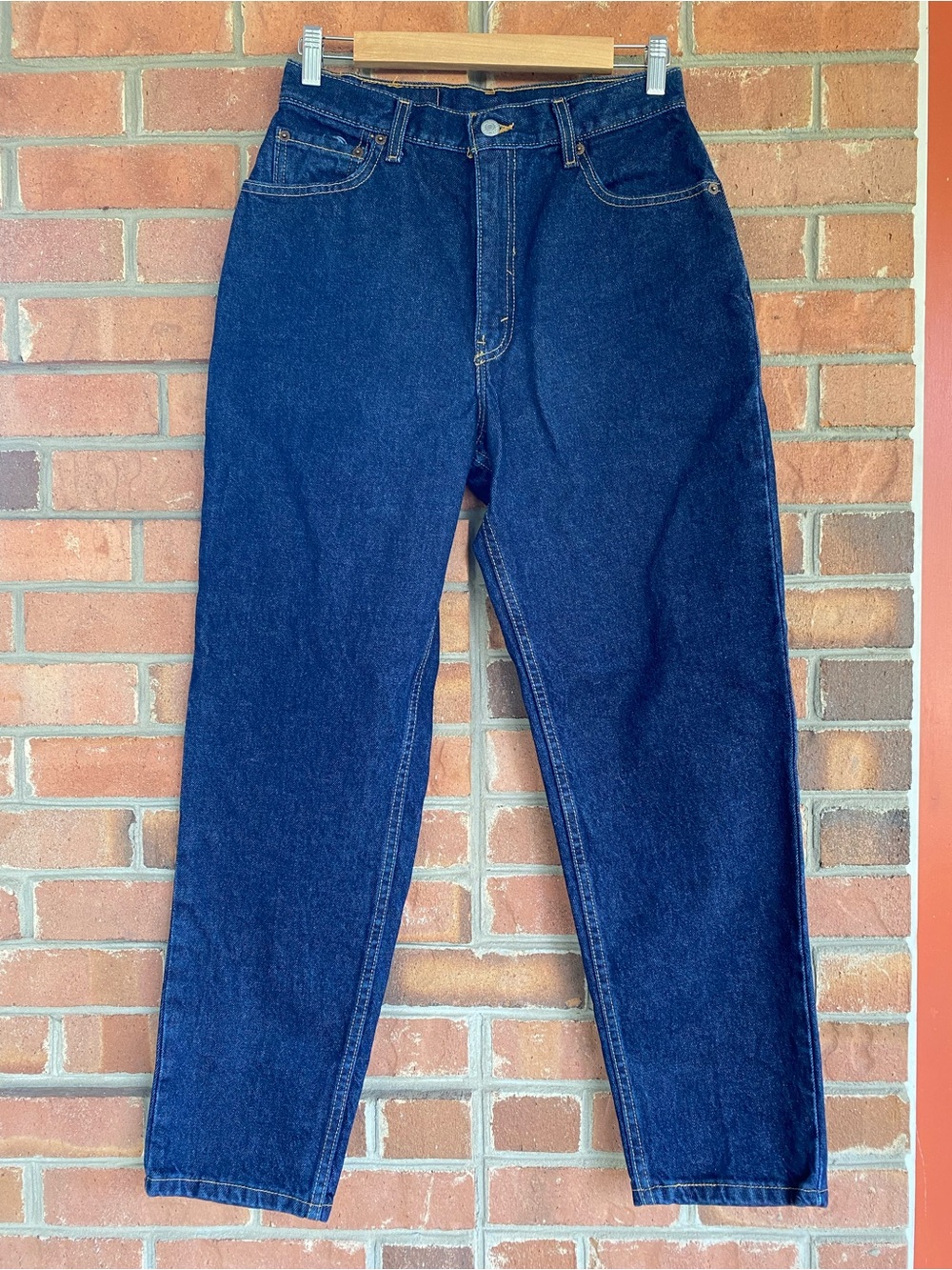 Levi's Straight Leg Jeans in Dark Blue Denim